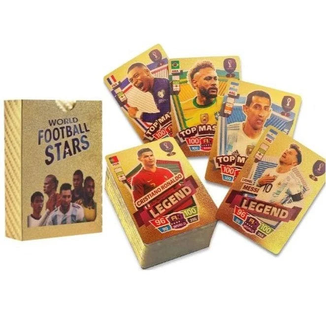 Football Stars Playing Cards Gold Edition Soccer Card Game