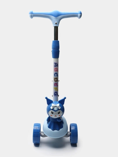 Kuromi Theme Scooter – 3-in-1 Kids Scooter with LED Lights & Adjustable Height