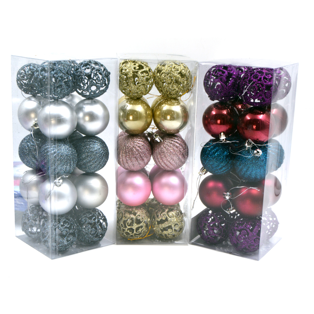 Christmas Tree Ball Ornaments Mix Color