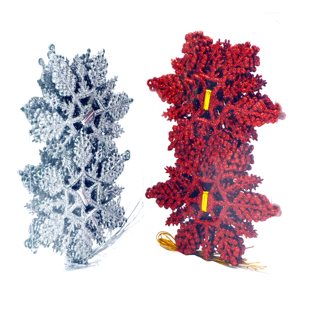 Christmas Tree Ornament Flowers Asst 2