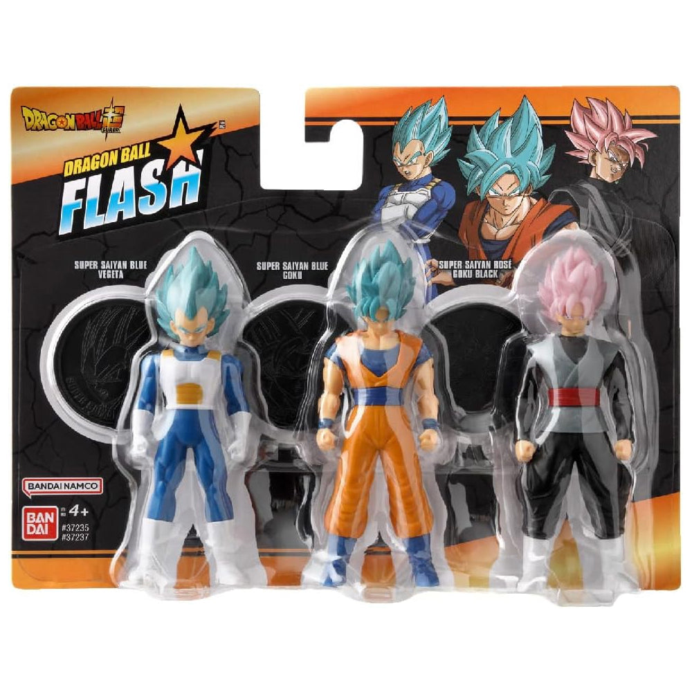 Bandai Dragon Ball Flash Super Saiyan Blue Goku Vegeta 3pcs