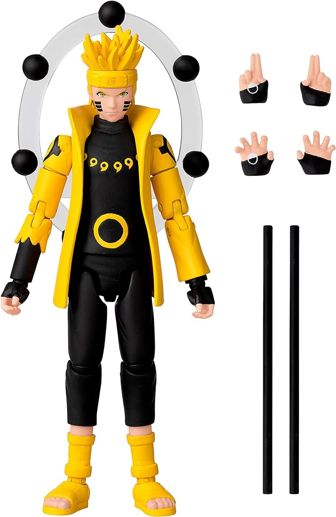 Bandai Anime Heroes - Naruto - Uzumaki Naruto Sage Of Six Paths Mode 6.5 Inch Action Figure