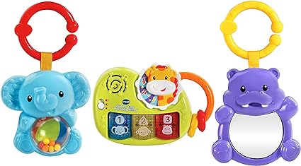 VTech Tummy Time Discovery Pillow 3.94 x 15.75 x 27.17 inches For 12 months to 36 months With childrens plush toy pillows