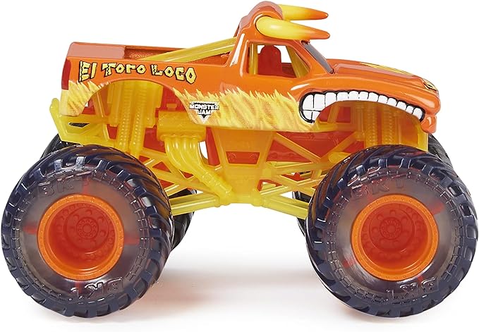 Monster Jam 2022 Spin Master 1:64 Diecast Truck with Bonus Accessory: See-Thru Crew El Toro Loco