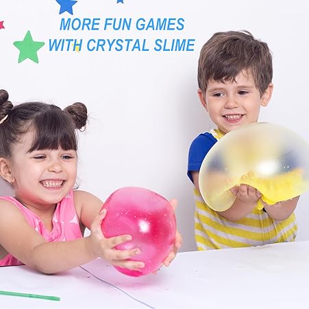 BATURU Non-Sticky Jelly Cube Clear Slime