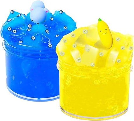 BATURU Non-Sticky Jelly Cube Clear Slime
