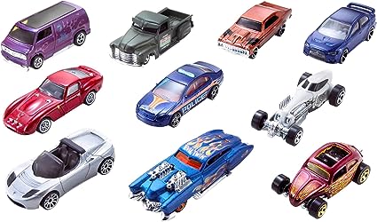 Hot Wheels Set of 10 Toy Cars & Trucks in 1:64 Scale - product image