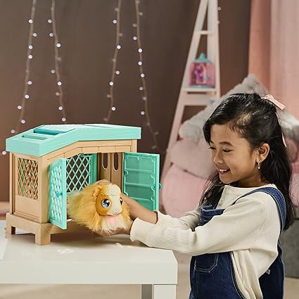 Little Live Pets - Mama Surprise | Soft, Interactive Guinea Pig and her Hutch, and her 3 Babies. 20+ Sounds & Reactions. for Kids Ages 4+, Multicolor, 7.8 x 11.93 x 11.38 inches
