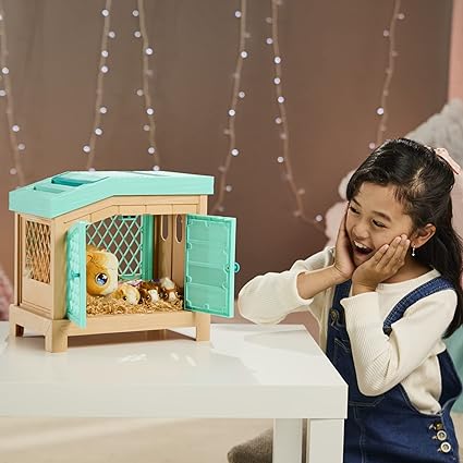 Little Live Pets - Mama Surprise | Soft, Interactive Guinea Pig and her Hutch, and her 3 Babies. 20+ Sounds & Reactions. for Kids Ages 4+, Multicolor, 7.8 x 11.93 x 11.38 inches