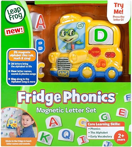 LeapFrog Fridge Phonics Magnetic Letter Set, Yellow