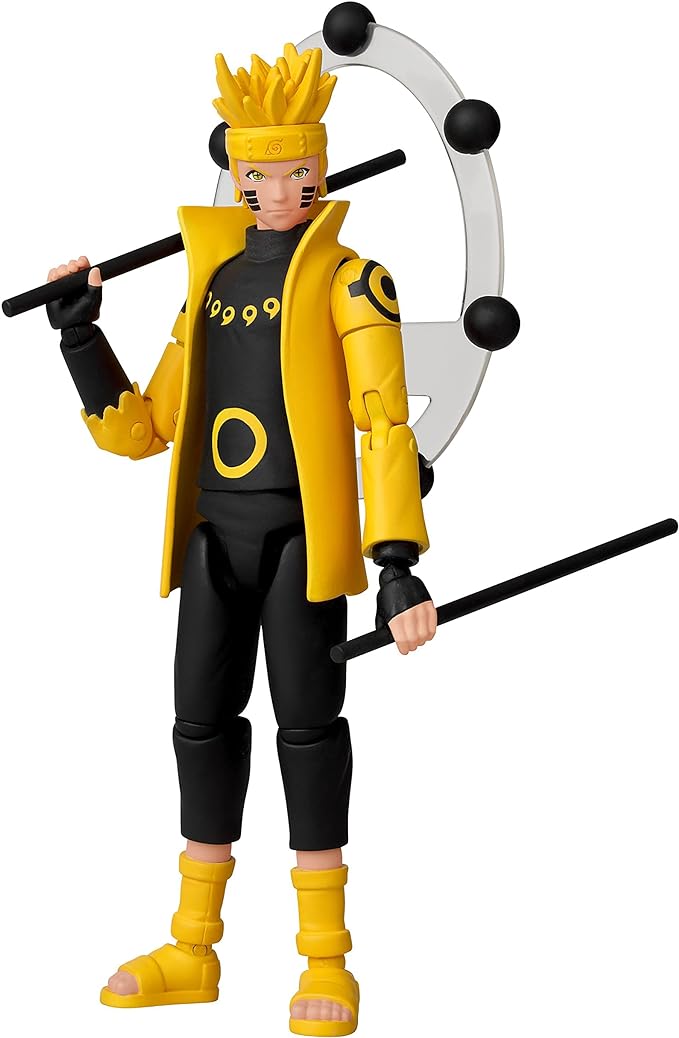 Bandai Anime Heroes - Naruto - Uzumaki Naruto Sage Of Six Paths Mode 6.5 Inch Action Figure