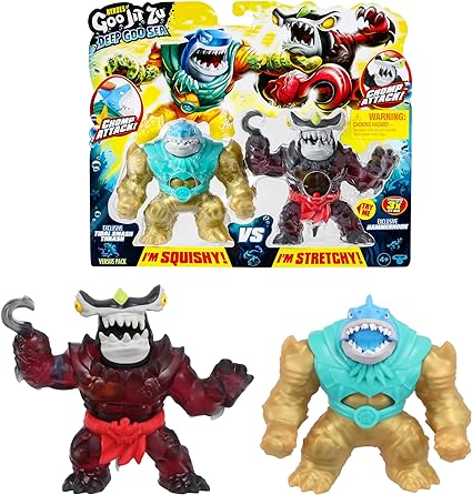 Heroes of Goo Jit Zu Deep Goo Sea Versus Pack. Exclusive Tidal Smash Thrash VS Exclusive Hammerhook. 2 Figure Pack!