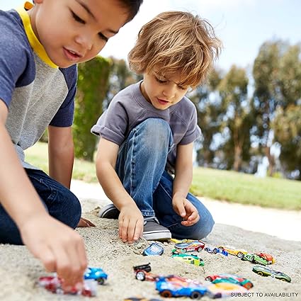 Hot Wheels Set of 10 Toy Cars & Trucks in 1:64 Scale
