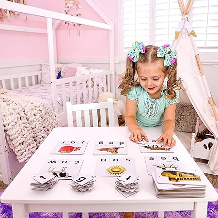 The Learning Journey: Match It! - Letters - 20 Piece Self-Correcting Spelling Puzzles for Three Letter Words with Matching Images - Learning to Read Games for Ages 4 and Up - Award Winning Toys