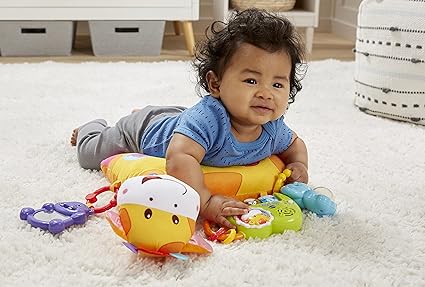 VTech Tummy Time Discovery Pillow 3.94 x 15.75 x 27.17 inches For 12 months to 36 months With childrens plush toy pillows