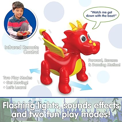 The Learning Journey Play & Learn - Infrared Remote Control Dancing Dragon - Remote Control Dragon - Toddler Toys for Children Ages 2+ Years - Award Winning Toys