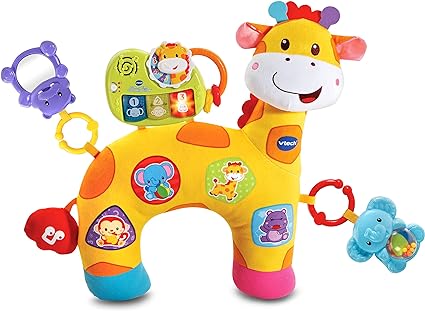 VTech Tummy Time Discovery Pillow 3.94 x 15.75 x 27.17 inches For 12 months to 36 months With childrens plush toy pillows