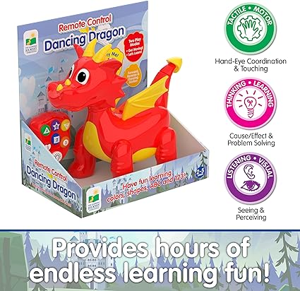 The Learning Journey Play & Learn - Infrared Remote Control Dancing Dragon - Remote Control Dragon - Toddler Toys for Children Ages 2+ Years - Award Winning Toys