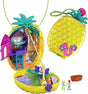 Polly Pocket Dolls & Accessories, 2-In-1 Travel Toy, Pineapple Purse Playset with Micro Polly and Lila Dolls (Amazon Exclusive)