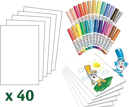 Crayola Pip Squeaks Marker Set (65ct), Washable Markers for Kids, Kids Art Supplies for Classrooms, Mini Markers for School, Ages 4+