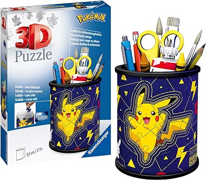 Ravensburger Pokemon 3D Jigsaw Puzzle for Kids Age 6 Years Up - 54 Pieces - Pencil Pot - No Glue Required