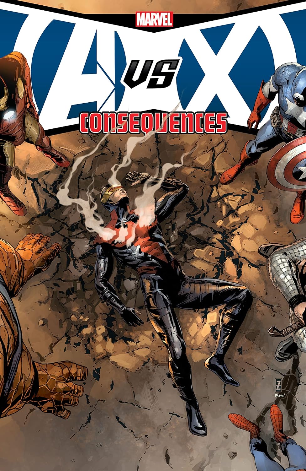 Cover image of Avengers Vs X-Men Consequences