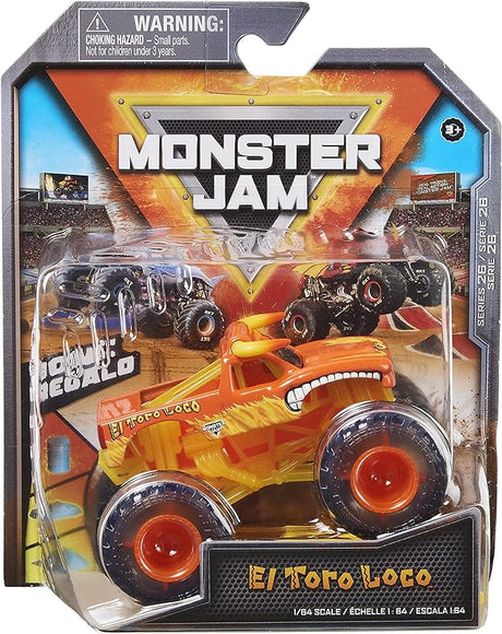 Monster Jam 2022 Spin Master 1:64 Diecast Truck with Bonus Accessory: See-Thru Crew El Toro Loco