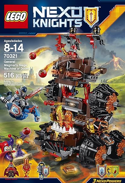 LEGO Nexo Knights General Magmar's Siege Machine of Doom Building Kit (516 Piece) #70321