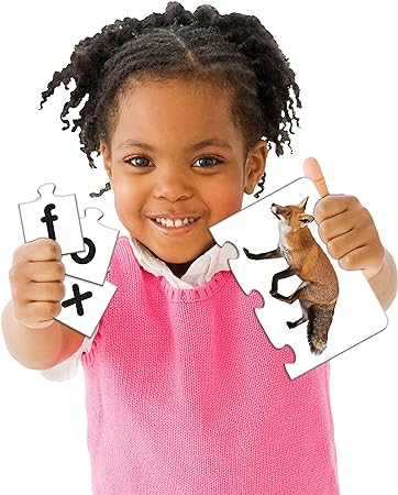 The Learning Journey: Match It! - Letters - 20 Piece Self-Correcting Spelling Puzzles for Three Letter Words with Matching Images - Learning to Read Games for Ages 4 and Up - Award Winning Toys