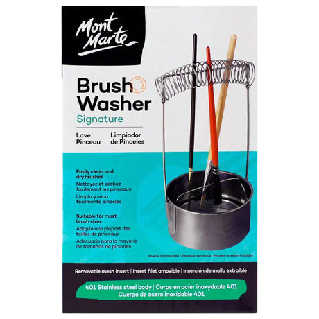 Mont Marte Brush Washer Stainless Steel