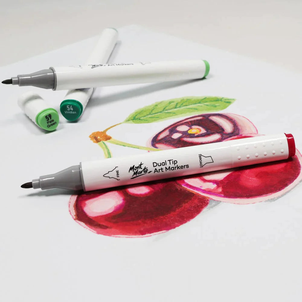 Mont Marte Mont Martee Dual Tip Alcohol Art Marker Scarlet Red R2