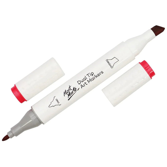 Mont Marte Dual Tip Alcohol Art Marker - Scarlet Red R2