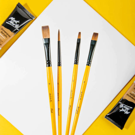 Mont Marte Mont Martee Gallery Series Paint Brush Set Acrylic 4Pc