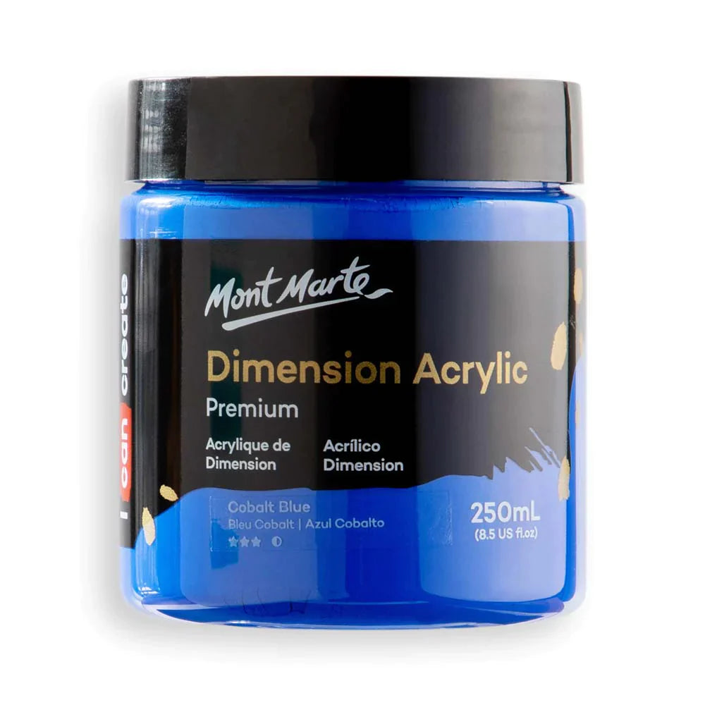 Mont Marte Dimension Acrylic Premium 250ml - Cobalt Blue