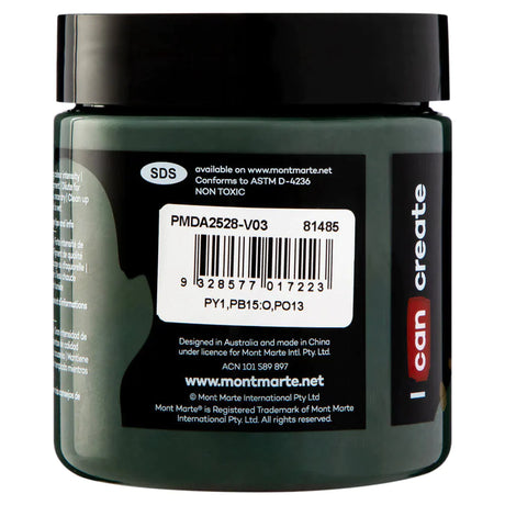 Mont Marte Mont Martee Dimension Acrylic Paint 250Ml Pot Terre Verte