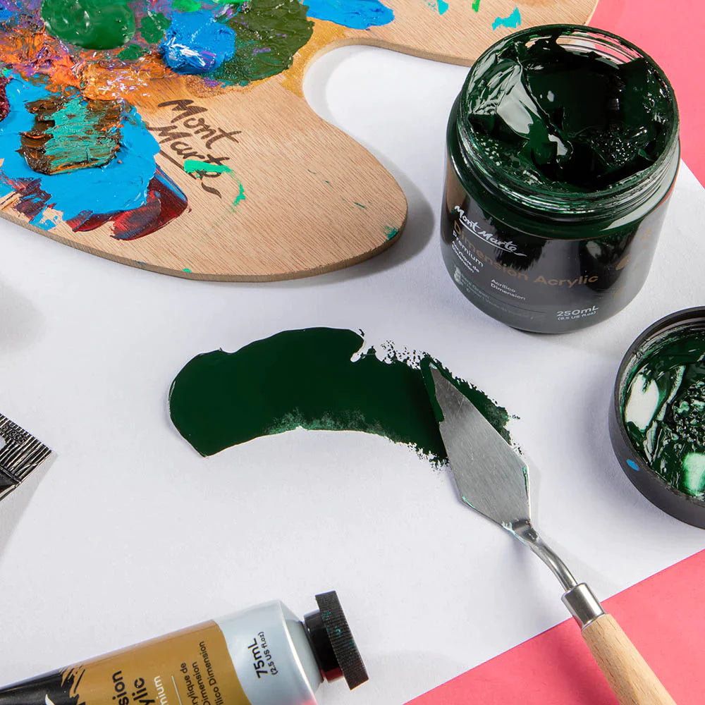 Mont Marte Mont Martee Dimension Acrylic Paint Hookers Green 250Ml Pot