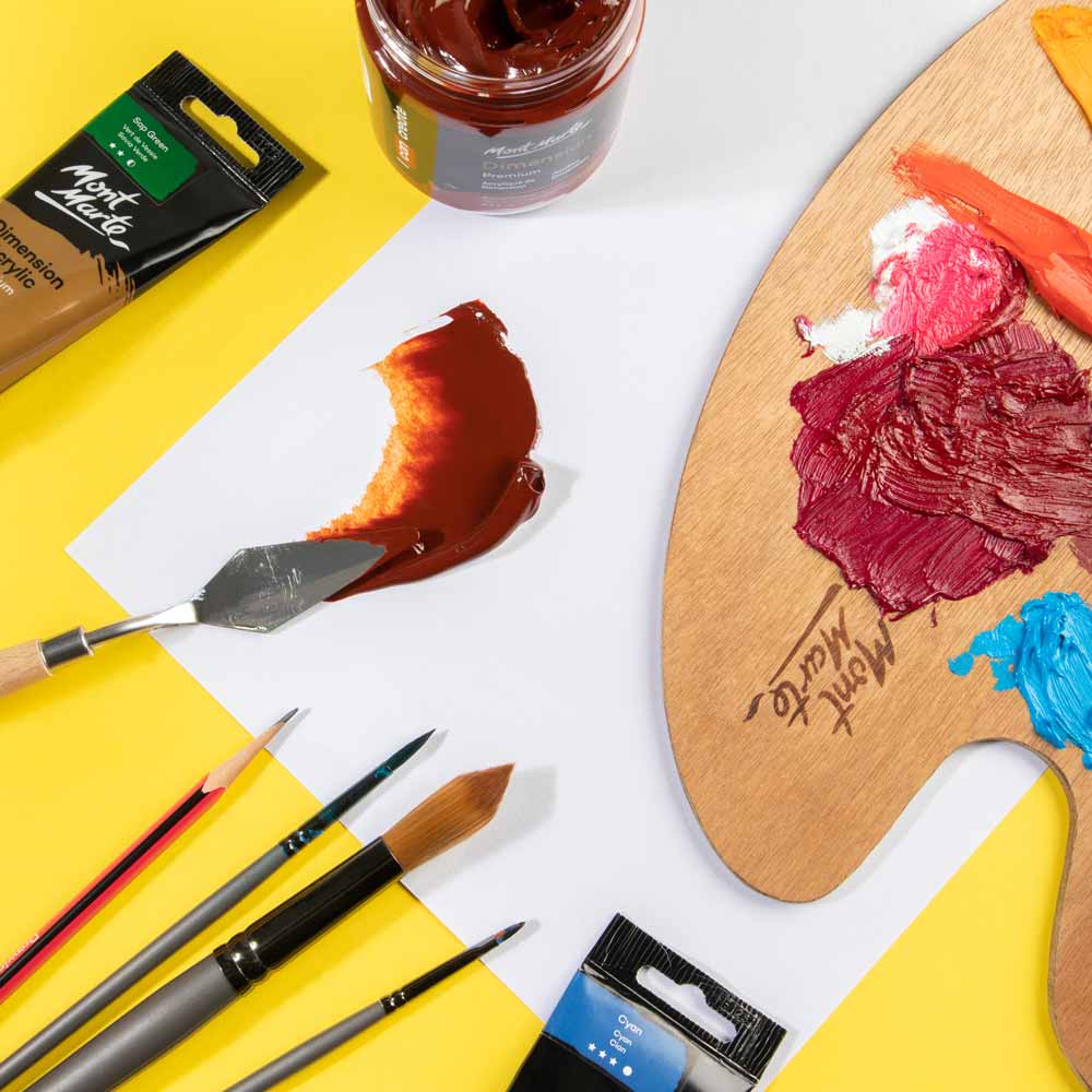 Mont Marte Mont Martee Dimension Acrylic Paint Burnt Sienna 250Ml Pot