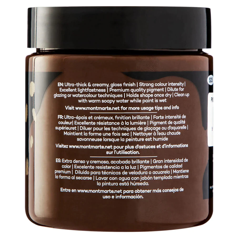Mont Marte Mont Martee Dimension Acrylic Paint 250Ml Pot Burnt Umber