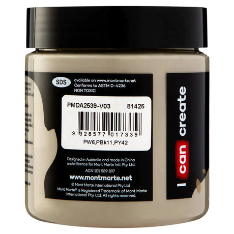 Mont Marte Mont Martee Dimension Acrylic Paint 250Ml Pot Neutral Grey