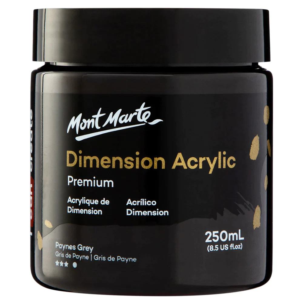 Mont Marte Dimension Acrylic Premium 250ml - Paynes Gray