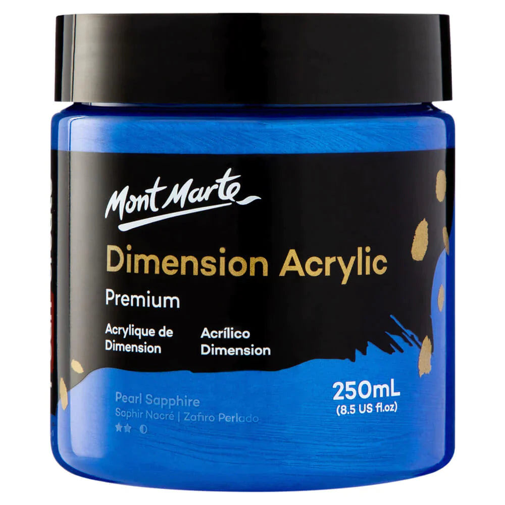 Mont Marte Dimension Acrylic Premium 250ml - Pearl Sapphire