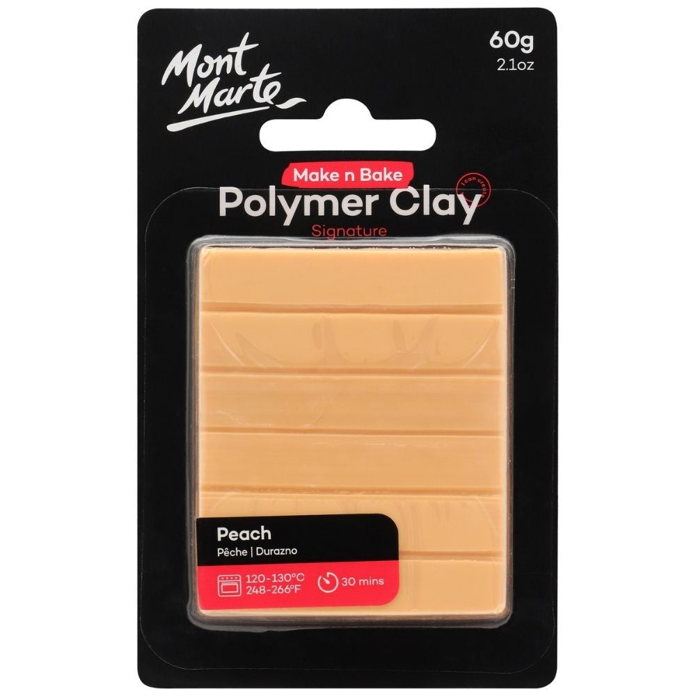 Mont Marte Make N Bake Polymer Clay Signature 60g - Peach