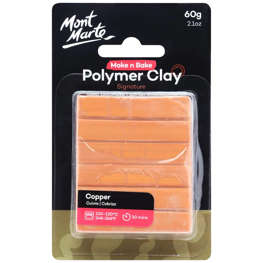 Mont Marte Make N Bake Polymer Clay Signature 60g - Copper