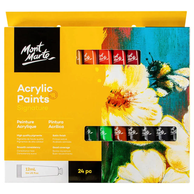 Mont Marte Acrylic Paints 24X12Ml