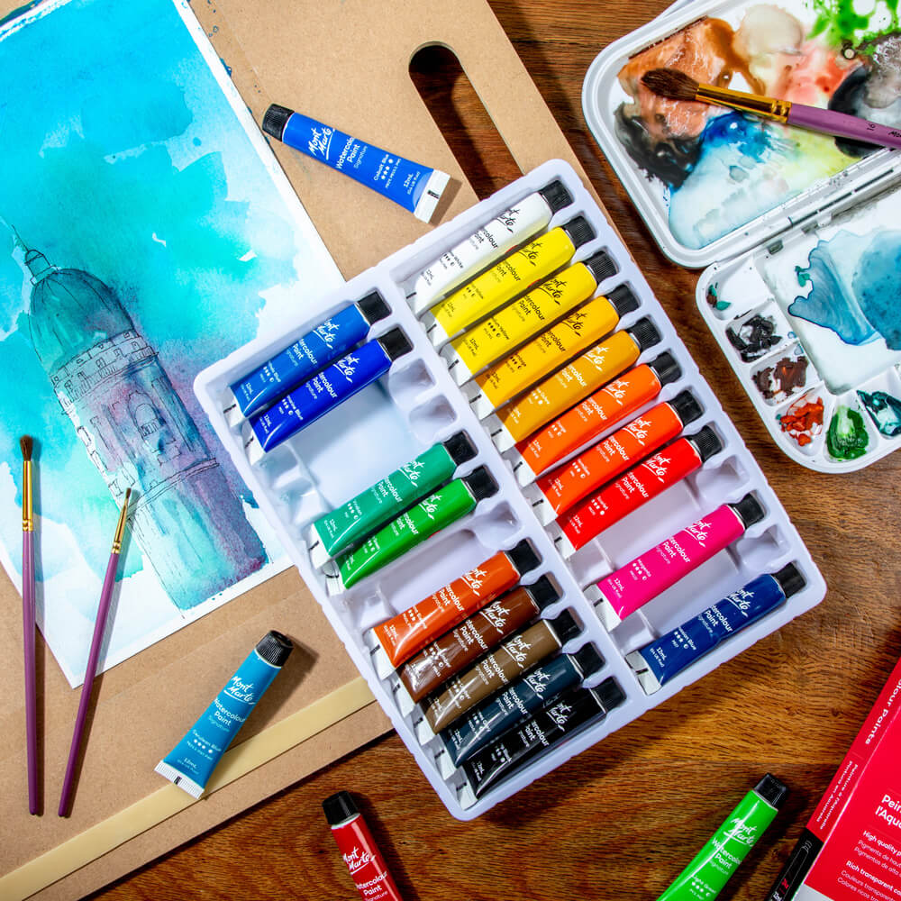 Mont Marte Water Colour Paints 24 X 12 Ml