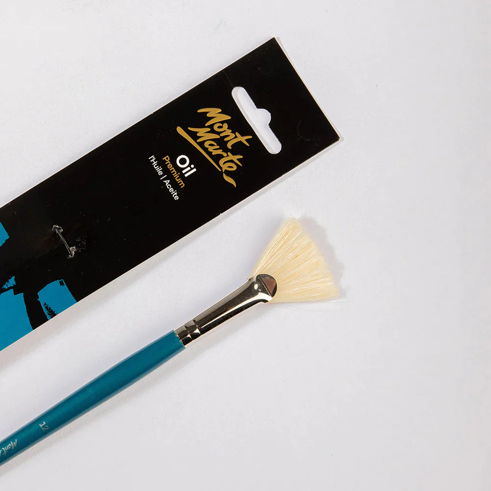 Mont Marte Mont Martee Premium Artist Brush Chungking Fan 12 Painting Oil Acrylic
