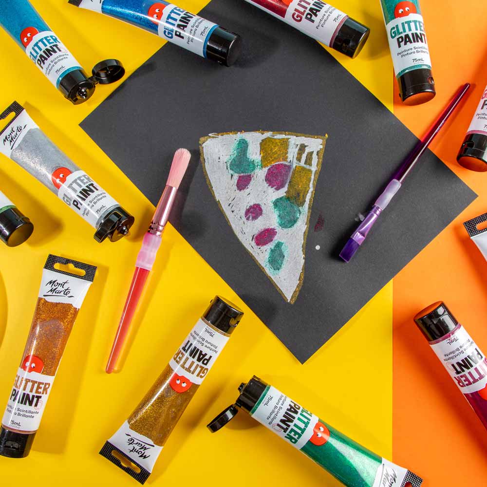 Mont Marte Mont Martee Kids Glitter Paint 75Ml Gold