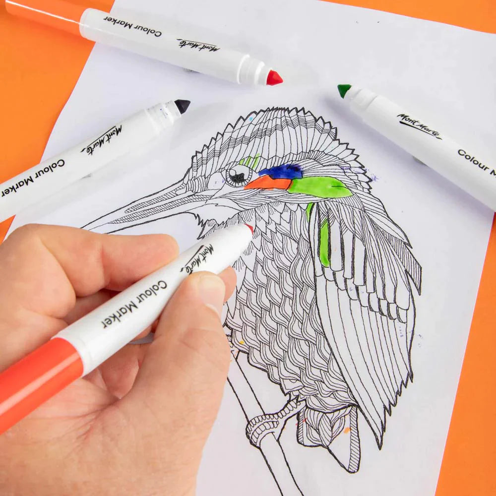 Mont Marte Mont Martee Discovery Colour Marker Set Bullet Tip 10 Pc