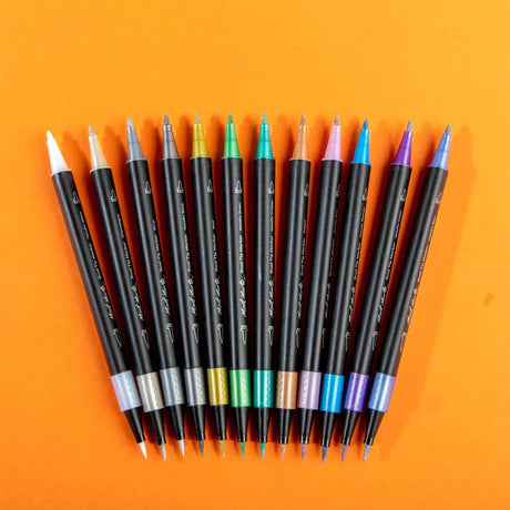 Mont Marte Mont Martee Premium Dual Tip Metallic Marker Set 12Pc