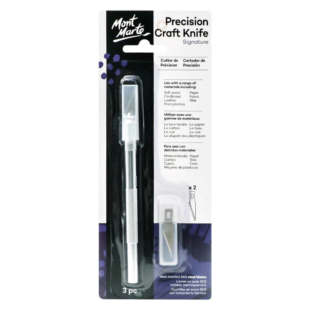 Mont Marte Signature Precision Craft Knife 3Pc